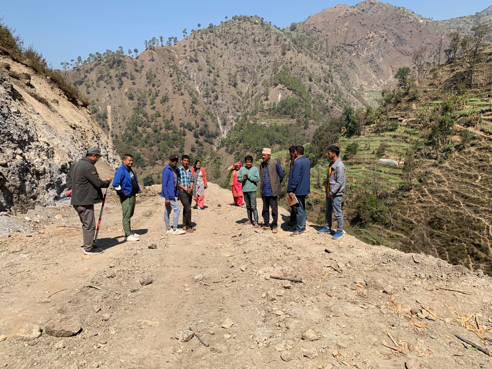 Bagthala - sudhada bhagsen kedarseu municipality road project Bajang